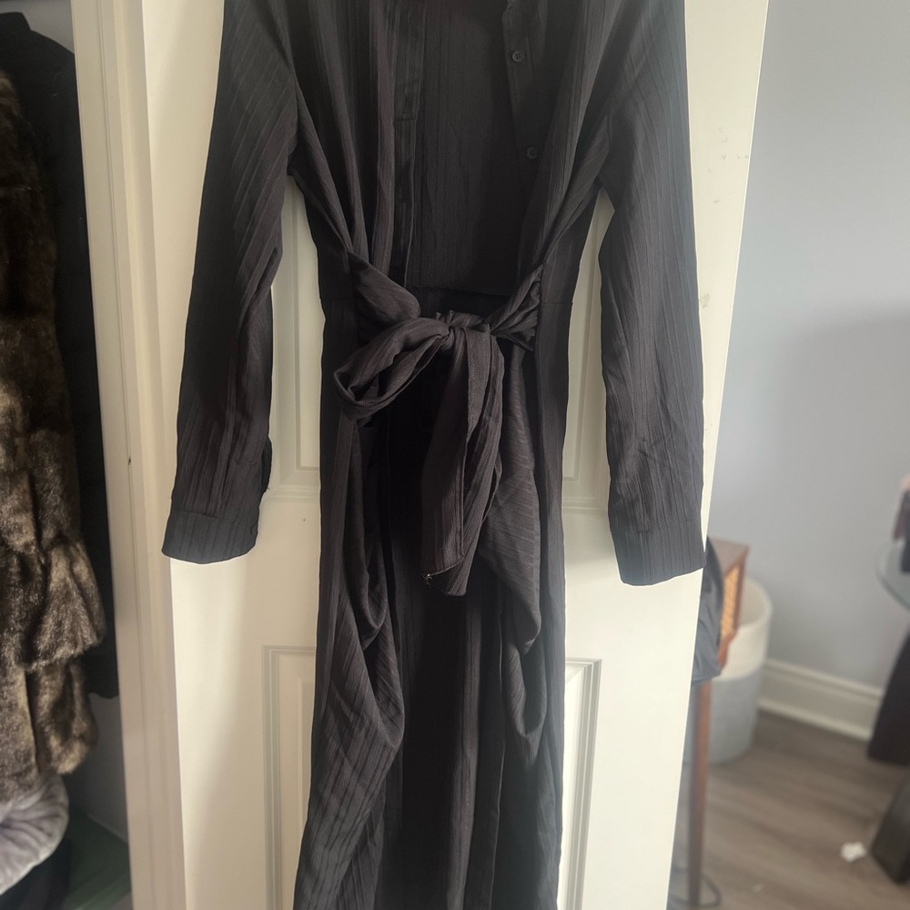 Black Women's long buttons DRESS BRAND NEW